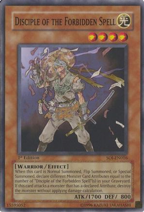Disciple of the Forbidden Spell (SOI-EN016) - Shadow of Infinity Unlimited Shadow of Infinity Yugioh Single  Squirtle Squad Card Shop.