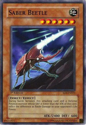 Saber Beetle (SOI-EN023) - Shadow of Infinity Unlimited Shadow of Infinity Yugioh Single  Squirtle Squad Card Shop.
