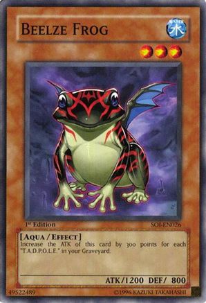 Beelze Frog (SOI-EN026) - Shadow of Infinity 1st Edition Shadow of Infinity Yugioh Single  Squirtle Squad Card Shop.
