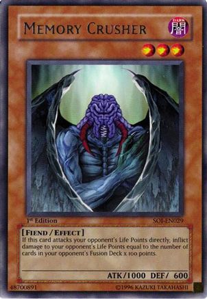 Memory Crusher (SOI-EN029) - Shadow of Infinity 1st Edition Shadow of Infinity Yugioh Single  Squirtle Squad Card Shop.