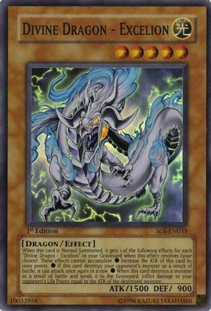 Divine Dragon - Excelion (SOI-EN033) - Shadow of Infinity Unlimited Shadow of Infinity Yugioh Single  Squirtle Squad Card Shop.