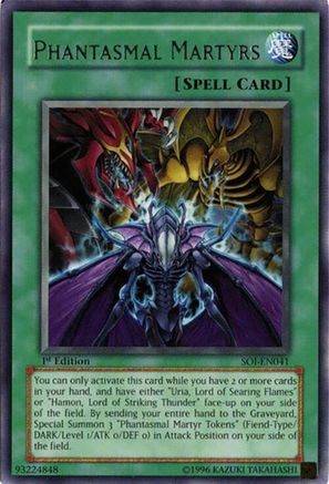 Phantasmal Martyrs (SOI-EN041) - Shadow of Infinity Unlimited Shadow of Infinity Yugioh Single  Squirtle Squad Card Shop.