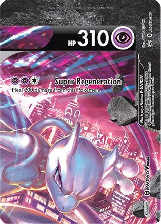Mewtwo V-UNION SWSH160 – Sword & Shield Black Star Promo – Holofoil