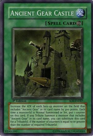 Ancient Gear Castle (SOI-EN047) - Shadow of Infinity Unlimited Shadow of Infinity Yugioh Single  Squirtle Squad Card Shop.
