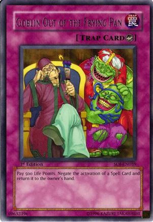 Goblin Out of the Frying Pan (SOI-EN059) - Shadow of Infinity 1st Edition Shadow of Infinity Yugioh Single  Squirtle Squad Card Shop.