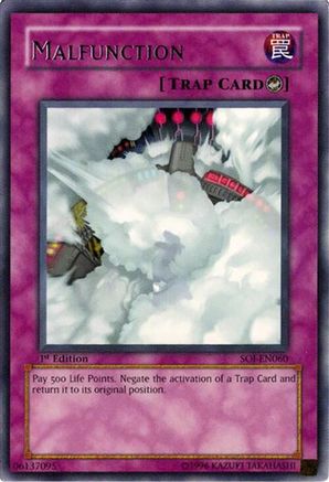 Malfunction (SOI-EN060) - Shadow of Infinity Unlimited Shadow of Infinity Yugioh Single  Squirtle Squad Card Shop.