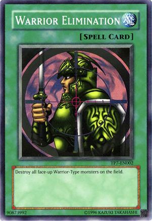Warrior Elimination (TP7-EN002) - Tournament Pack 7 Unlimited Tournament Pack 7 Yugioh Single  Squirtle Squad Card Shop.