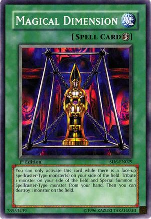 Magical Dimension (SD6-EN029) - Structure Deck: Spellcaster's Judgment 1st Edition Structure Deck: Spellcaster's Judgment Yugioh Single  Squirtle Squad Card Shop.