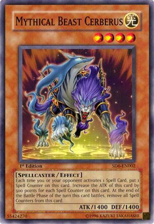 Mythical Beast Cerberus (SD6-EN002) - Structure Deck: Spellcaster's Judgment 1st Edition Structure Deck: Spellcaster's Judgment Yugioh Single  Squirtle Squad Card Shop.