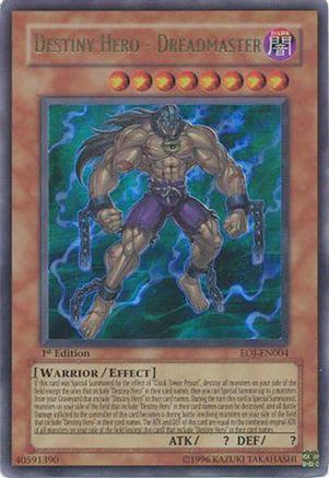 Destiny Hero - Dreadmaster (EOJ-EN004) - Enemy of Justice 1st Edition Enemy of Justice Yugioh Single  Squirtle Squad Card Shop.
