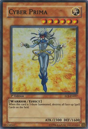 Cyber Prima (EOJ-EN007) - Enemy of Justice 1st Edition Enemy of Justice Yugioh Single  Squirtle Squad Card Shop.