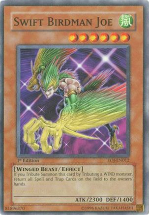 Swift Birdman Joe (EOJ-EN012) - Enemy of Justice 1st Edition Enemy of Justice Yugioh Single  Squirtle Squad Card Shop.