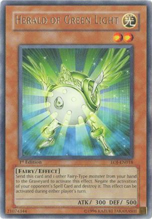 Herald of Green Light (EOJ-EN018) - Enemy of Justice 1st Edition Enemy of Justice Yugioh Single  Squirtle Squad Card Shop.