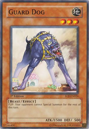 Guard Dog (EOJ-EN024) - Enemy of Justice 1st Edition Enemy of Justice Yugioh Single  Squirtle Squad Card Shop.