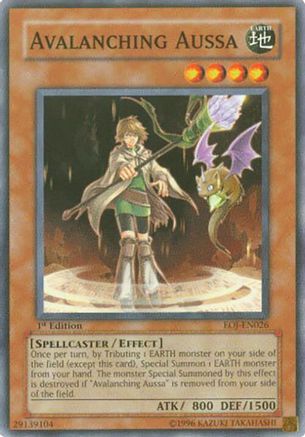 Avalanching Aussa (EOJ-EN026) - Enemy of Justice 1st Edition Enemy of Justice Yugioh Single  Squirtle Squad Card Shop.