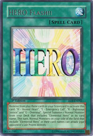 HERO Flash!! (EOJ-EN042) - Enemy of Justice 1st Edition Enemy of Justice Yugioh Single  Squirtle Squad Card Shop.