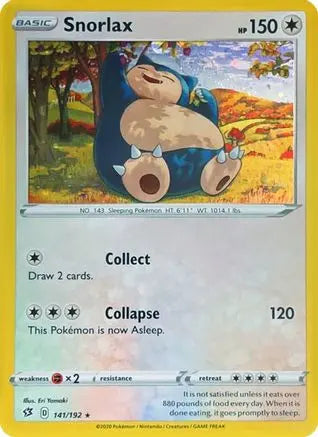 Snorlax (Cosmos Holo) 141/192  - Holofoil Miscellaneous Cards & Products - Promo