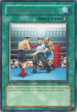Guard Penalty (EOJ-EN045) - Enemy of Justice 1st Edition Enemy of Justice Yugioh Single  Squirtle Squad Card Shop.