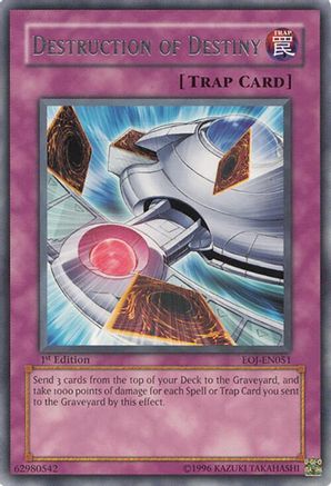 Destruction of Destiny (EOJ-EN051) - Enemy of Justice 1st Edition Enemy of Justice Yugioh Single  Squirtle Squad Card Shop.