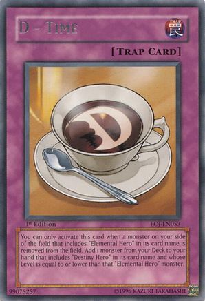 D - Time (EOJ-EN053) - Enemy of Justice 1st Edition Enemy of Justice Yugioh Single  Squirtle Squad Card Shop.
