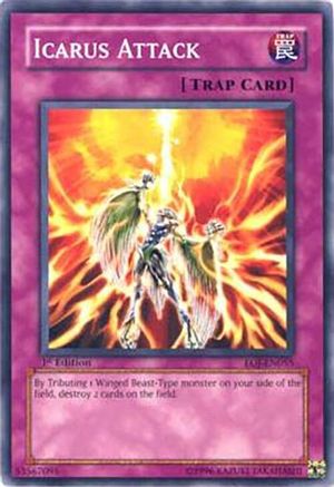Icarus Attack (EOJ-EN055) - Enemy of Justice 1st Edition Enemy of Justice Yugioh Single  Squirtle Squad Card Shop.