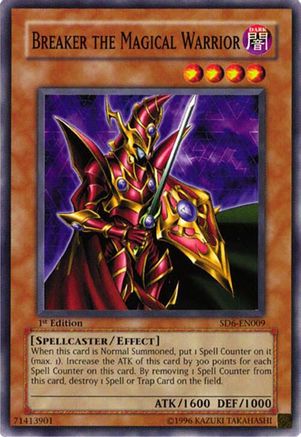 Breaker the Magical Warrior (SD6-EN009) - Structure Deck: Spellcaster's Judgment 1st Edition Structure Deck: Spellcaster's Judgment Yugioh Single  Squirtle Squad Card Shop.