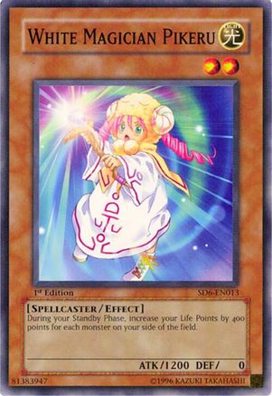 White Magician Pikeru (SD6-EN013) - Structure Deck: Spellcaster's Judgment Unlimited Structure Deck: Spellcaster's Judgment Yugioh Single  Squirtle Squad Card Shop.