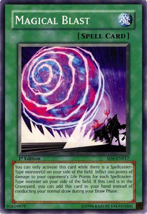 Magical Blast (SD6-EN017) - Structure Deck: Spellcaster's Judgment Unlimited Structure Deck: Spellcaster's Judgment Yugioh Single  Squirtle Squad Card Shop.
