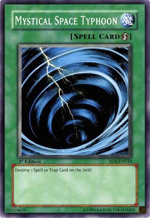 Mystical Space Typhoon (SD6-EN018) - Structure Deck: Spellcaster's Judgment Unlimited Structure Deck: Spellcaster's Judgment Yugioh Single  Squirtle Squad Card Shop.