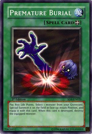 Premature Burial (SD6-EN020) - Structure Deck: Spellcaster's Judgment Unlimited Structure Deck: Spellcaster's Judgment Yugioh Single  Squirtle Squad Card Shop.