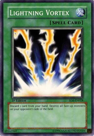 Lightning Vortex (SD6-EN028) - Structure Deck: Spellcaster's Judgment Unlimited Structure Deck: Spellcaster's Judgment Yugioh Single  Squirtle Squad Card Shop.
