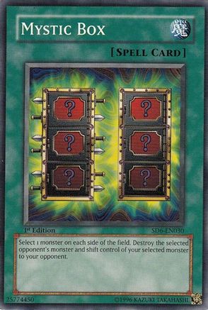 Mystic Box (SD6-EN030) - Structure Deck: Spellcaster's Judgment 1st Edition Structure Deck: Spellcaster's Judgment Yugioh Single  Squirtle Squad Card Shop.