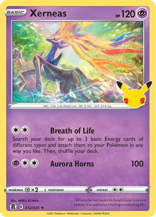 Xerneas 012  - Holofoil Celebrations - Holo Rare Celebrations Pokemon Single  Squirtle Squad Card Shop.