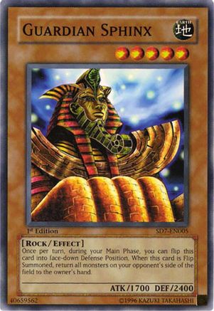 Guardian Sphinx (SD7-EN005) - Structure Deck: Invincible Fortress Unlimited Structure Deck: Invincible Fortress Yugioh Single  Squirtle Squad Card Shop.