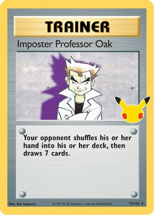 Imposter Professor Oak 073  - Holofoil Celebrations Classic Collection - Classic Collection Celebrations: Classic Collection Pokemon Single  Squirtle Squad Card Shop.