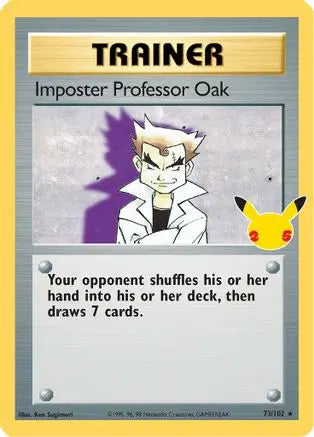 Imposter Professor Oak 073  - Holofoil Celebrations Classic Collection - Classic Collection Celebrations: Classic Collection Pokemon Single  Squirtle Squad Card Shop.