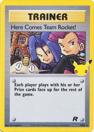 Here Comes Team Rocket! 015  - Holofoil Celebrations Classic Collection - Classic Collection Celebrations: Classic Collection Pokemon Single  Squirtle Squad Card Shop.