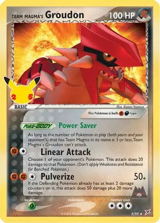 Team Magma's Groudon 009  - Holofoil Celebrations Classic Collection - Classic Collection Celebrations: Classic Collection Pokemon Single  Squirtle Squad Card Shop.