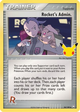 Rocket's Admin. 086  - Holofoil Celebrations Classic Collection - Classic Collection Celebrations: Classic Collection Pokemon Single  Squirtle Squad Card Shop.