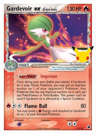 Gardevoir ex (Delta Species) 093  - Holofoil Celebrations Classic Collection - Classic Collection Celebrations: Classic Collection Pokemon Single  Squirtle Squad Card Shop.