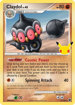 Claydol 015  - Holofoil Celebrations Classic Collection - Classic Collection Celebrations: Classic Collection Pokemon Single  Squirtle Squad Card Shop.