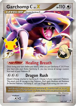 Garchomp C LV.X 145  - Holofoil Celebrations Classic Collection - Classic Collection Celebrations: Classic Collection Pokemon Single  Squirtle Squad Card Shop.