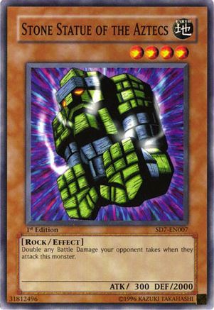 Stone Statue of the Aztecs (SD7-EN007) - Structure Deck: Invincible Fortress Unlimited Structure Deck: Invincible Fortress Yugioh Single  Squirtle Squad Card Shop.