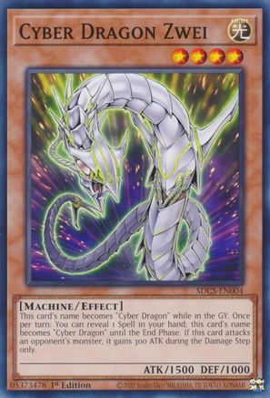 Cyber Dragon Zwei (SDCS-EN004) - Structure Deck: Cyber Strike Unlimited Structure Deck: Cyber Strike Yugioh Single  Squirtle Squad Card Shop.