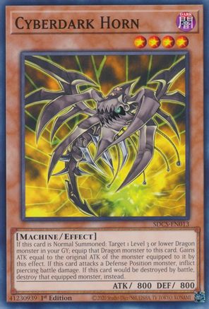 Cyberdark Horn (SDCS-EN013) - Structure Deck: Cyber Strike 1st Edition Structure Deck: Cyber Strike Yugioh Single  Squirtle Squad Card Shop.
