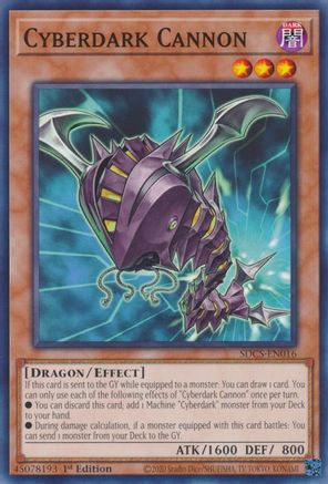 Cyberdark Cannon (SDCS-EN016) - Structure Deck: Cyber Strike 1st Edition Structure Deck: Cyber Strike Yugioh Single  Squirtle Squad Card Shop.