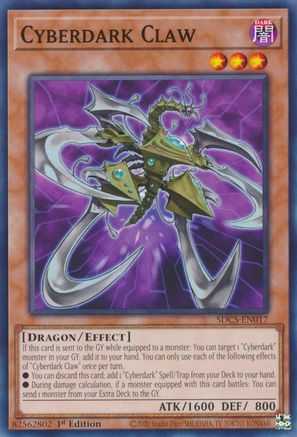 Cyberdark Claw (SDCS-EN017) - Structure Deck: Cyber Strike 1st Edition Structure Deck: Cyber Strike Yugioh Single  Squirtle Squad Card Shop.