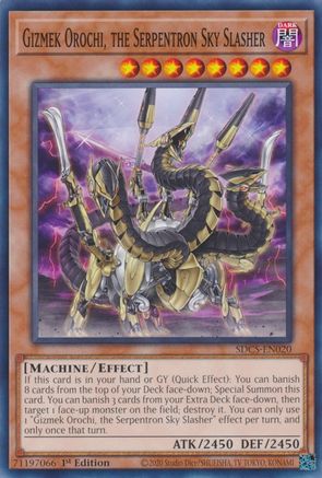 Gizmek Orochi, the Serpentron Sky Slasher (SDCS-EN020) - Structure Deck: Cyber Strike Unlimited Structure Deck: Cyber Strike Yugioh Single  Squirtle Squad Card Shop.