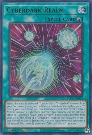 Cyberdark Realm (SDCS-EN023) - Structure Deck: Cyber Strike Unlimited Structure Deck: Cyber Strike Yugioh Single  Squirtle Squad Card Shop.