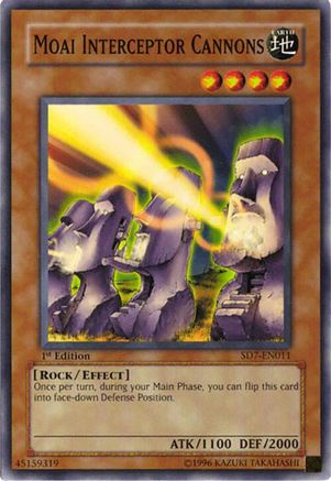 Moai Interceptor Cannons (SD7-EN011) - Structure Deck: Invincible Fortress Unlimited Structure Deck: Invincible Fortress Yugioh Single  Squirtle Squad Card Shop.